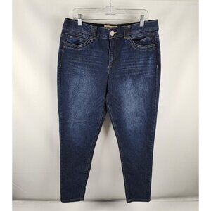 Democracy Jeans Womens 14 Blue AB Technology Skinny Ankle (34x27) B1304Q4V4XX